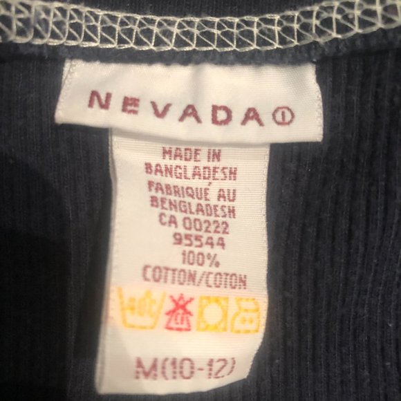 Nevada, Navy Blue Long Sleeve Top. Size US M. - Picture 4 of 4